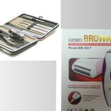 Set Epilator Gemei Brown + Trusa manichiura pedichiura + Punga cadou